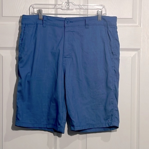 O’NEILL Mens Blue Flat Front Chino Shorts
 - Size 34 - Picture 1 of 6